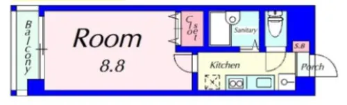 ハウスセゾン朱雀大路【3階】の間取り