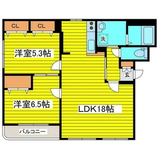 Vest Life 21【401号室】の間取り