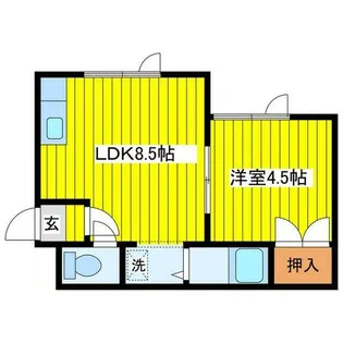 コーポ青塚A【101号室】の間取り