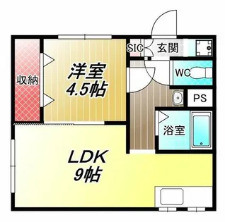辻野ハイツ【1階】の間取り