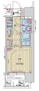 プレサンス緑橋ソレアス【3階】の間取り