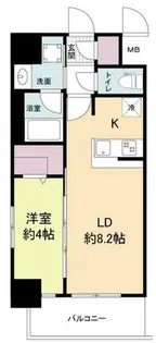 大阪府大阪市西区京町堀3丁目【マンション】の間取り