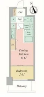 セレニテ夕陽丘エクラ【11階】の間取り