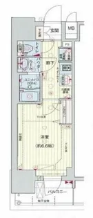 プレサンス四天王寺前夕陽ヶ丘アクティ【2階】の間取り