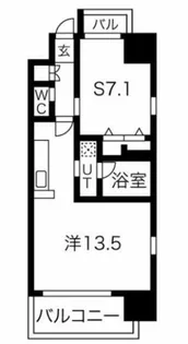 グランカーサ難波元町【14階】の間取り