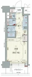 プレサンス天神橋ディオレ【4階】の間取り