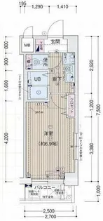 プレサンス京都二条城前【3階】の間取り