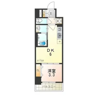 エスタート塚本【10階】の間取り