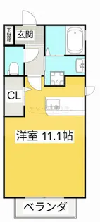 アビタシオンS【205号室】の間取り