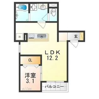 F+style天美東4号館【1階】の間取り