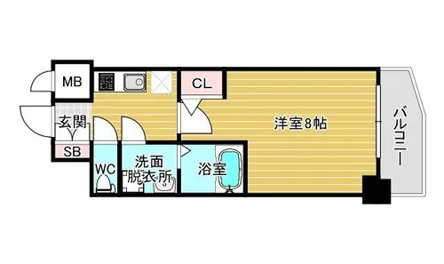 サムティ姫島LIBERLE【5階】の間取り