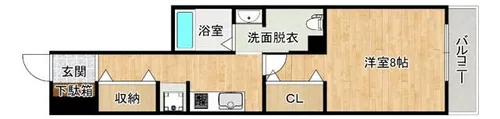 大阪府大阪市東淀川区淡路4丁目【マンション】の間取り