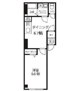 大阪府堺市堺区新在家町東3丁【マンション】の間取り