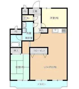 大阪府堺市西区浜寺諏訪森町中1丁【マンション】の間取り