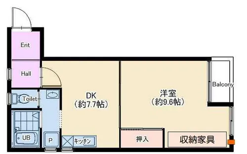 大阪府堺市堺区五月町【マンション】の間取り
