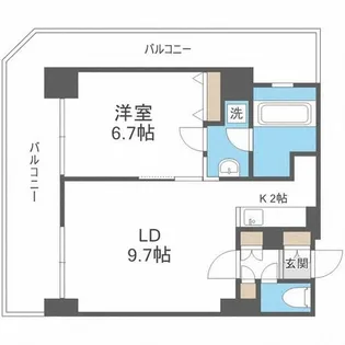 グランドタワー札幌【5階】の間取り