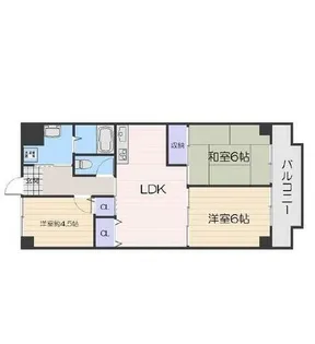 大阪府堺市北区百舌鳥西之町3丁【マンション】の間取り