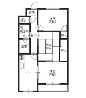 大阪府堺市北区北花田町3丁【アパート】の間取り