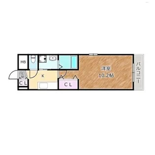 大阪府堺市堺区三宝町5丁【アパート】の間取り