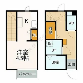 パレッタ小本EAST【1階】の間取り