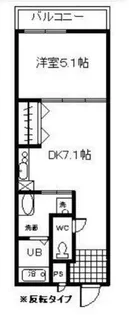 大阪府堺市東区日置荘西町4丁【アパート】の間取り
