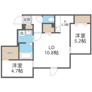 Le Clair minamimaruyama【1階】の間取り