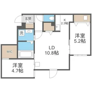Le Clair minamimaruyama【3階】の間取り