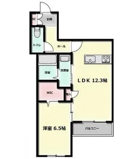 大阪府堺市西区上野芝町4丁【マンション】の間取り