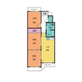 シャトー春山【2階】の間取り