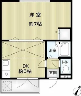 サンパレス21蛍池Ⅲ【3階】の間取り