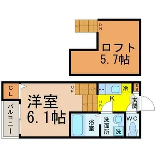 アジュール鶴舞【1階】の間取り