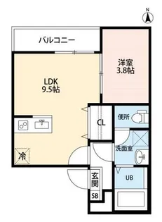 愛知県名古屋市中村区長筬町4丁目【アパート】の間取り