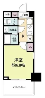 セレニテ日本橋ミラク【9階】の間取り