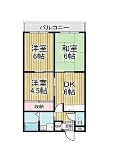 大阪府堺市北区奥本町1丁【マンション】の間取り