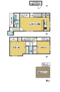 大阪府堺市西区上野芝向ヶ丘町2丁【一戸建】の間取り