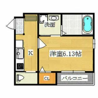 KTIレジデンス深草【2階】の間取り