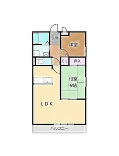 大阪府堺市西区浜寺諏訪森町西3丁【アパート】の間取り