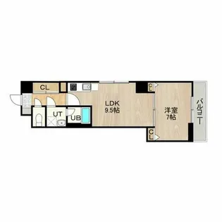 CITY SPIRE浜大津駅前【6階】の間取り