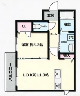 大阪府堺市北区東雲東町1丁【マンション】の間取り