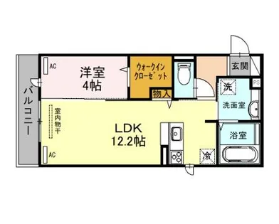 大阪府堺市西区鳳中町9丁【アパート】の間取り