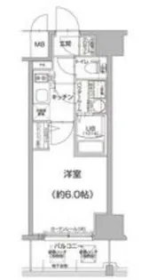エスリード天王寺ブランシェ【3階】の間取り