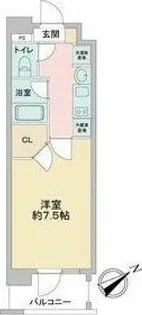 ベルファース川原通【9階】の間取り