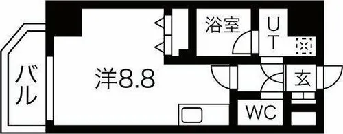 シェモア大須(旧名称 レジデンシア大須)【4階】の間取り