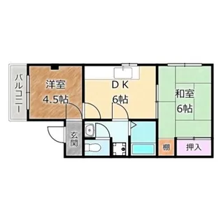 大阪府堺市堺区並松町【マンション】の間取り