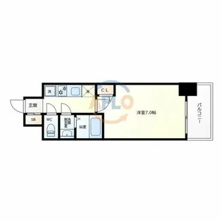 セレニテ夕陽丘エクラ【12階】の間取り