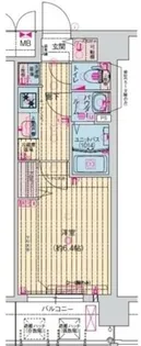 プレサンス森ノ宮 THEゲート【10階】の間取り