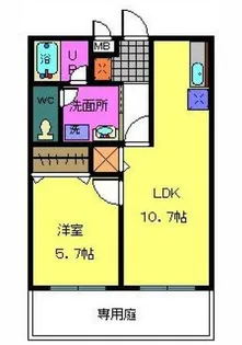 大阪府堺市中区東山【アパート】の間取り