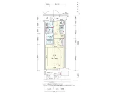 大阪府大阪市浪速区敷津西2丁目【マンション】の間取り