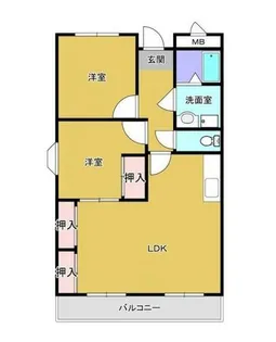 大阪府堺市北区長曽根町【マンション】の間取り