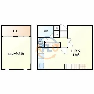 カーサアトレ【1階】の間取り